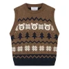 Clearance Hust & Claire Perrie strikket vest til baby, cub brown Juleantrekk Baby Gutt | Penklær Baby Gutt