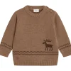 Fashion Hust & Claire Pilou genser til baby, Coffee Melange Juleantrekk Baby Gutt | Penklær Baby Gutt