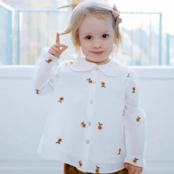 Outlet Hust & Claire Rea bluse til barn, ivory Penklær Jente | Penklær Baby Gutt