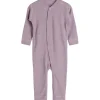 Online Hust & Claire ribb heldress i ull/lyocell, woodrose Ulldresser & Ullpyjamaser Baby | Heldresser & Pyjamaser Jente