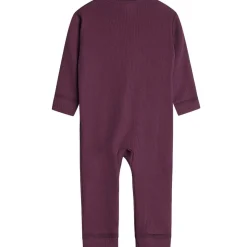 Fashion Hust & Claire ribb heldress i ull/lyocell, plum wine Ulldresser & Ullpyjamaser Baby | Heldresser & Pyjamaser Jente