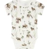 Online Hust & Claire Safari kortermet body i bambus, Ivory Kortermet Baby Jente | Bodyer Baby Jente