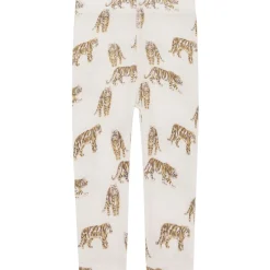 Sale Hust & Claire Tiger leggings ull/lyocell, French Oak Ullbukser Gutt 3-10 År | Ullbukser Baby