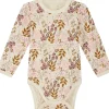Best Hust & Claire ull/bambus body blomster, Orchid Ullbody Og Ullgensere Baby | Ullbodyer Baby Jente