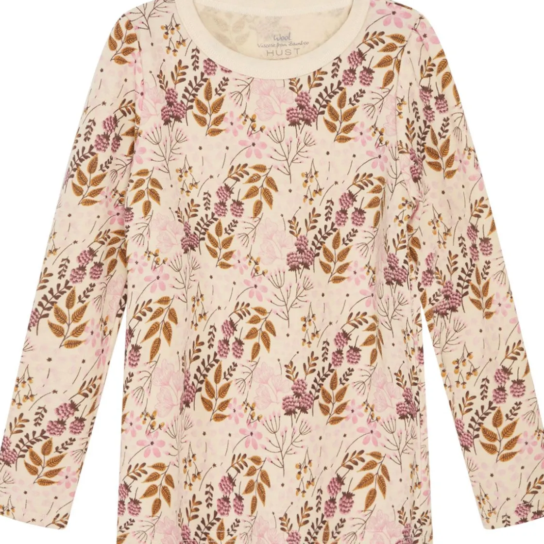 Hot Hust & Claire ull/bambus genser blomster, Orchid Ullgensere 8-16 År | Ullgensere Jente 3-10 År