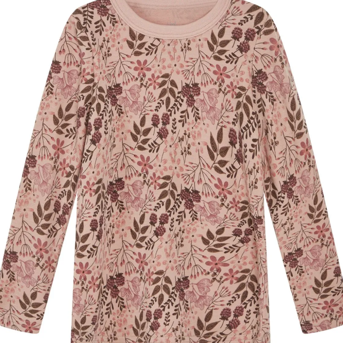 New Hust & Claire ull/bambus genser blomster, Rose Cloud Ullgensere 8-16 År | Ullgensere Jente 3-10 År