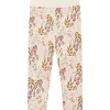 Outlet Hust & Claire ull/bambus leggings blomster, Orchid Ullbukser 8-16 År | Ullbukser Gutt 3-10 År
