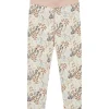 Discount Hust & Claire ull/bambus leggings blomster, Cloud Blue Ullbukser 8-16 År | Ullbukser Gutt 3-10 År