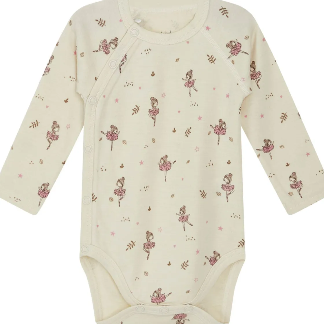 Clearance Hust & Claire ull/bambus omslagsbody ballerina, Ecru Ullbody Og Ullgensere Baby | Ullbodyer Baby Jente