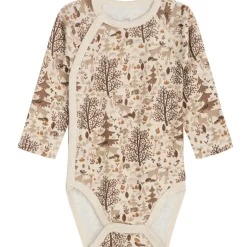 Fashion Hust & Claire omslagsbody i ull/bambus natur, Wheat Ullbody Og Ullgensere Baby | Ullbodyer Baby Jente