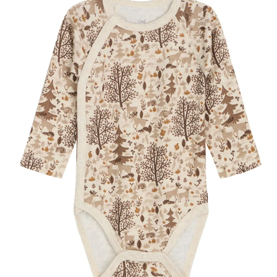 Fashion Hust & Claire omslagsbody i ull/bambus natur, Wheat Ullbody Og Ullgensere Baby | Ullbodyer Baby Jente