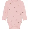 Hot Hust and Claire Buller body i bambus, Dusty Rose Kortermet Baby Jente | Bodyer Baby Jente