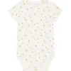 New Hust and Claire Buller kortermet body i bambus, Ivory Kortermet Baby Jente | Bodyer Baby Jente