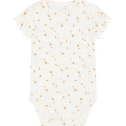 New Hust and Claire Buller kortermet body i bambus, Ivory Kortermet Baby Jente | Bodyer Baby Jente