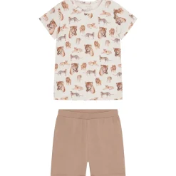 Outlet Hust and Claire Fun pyjamas i bambus, White Sand Pyjamas Gutt 8-16 År | Pyjamaser Gutt