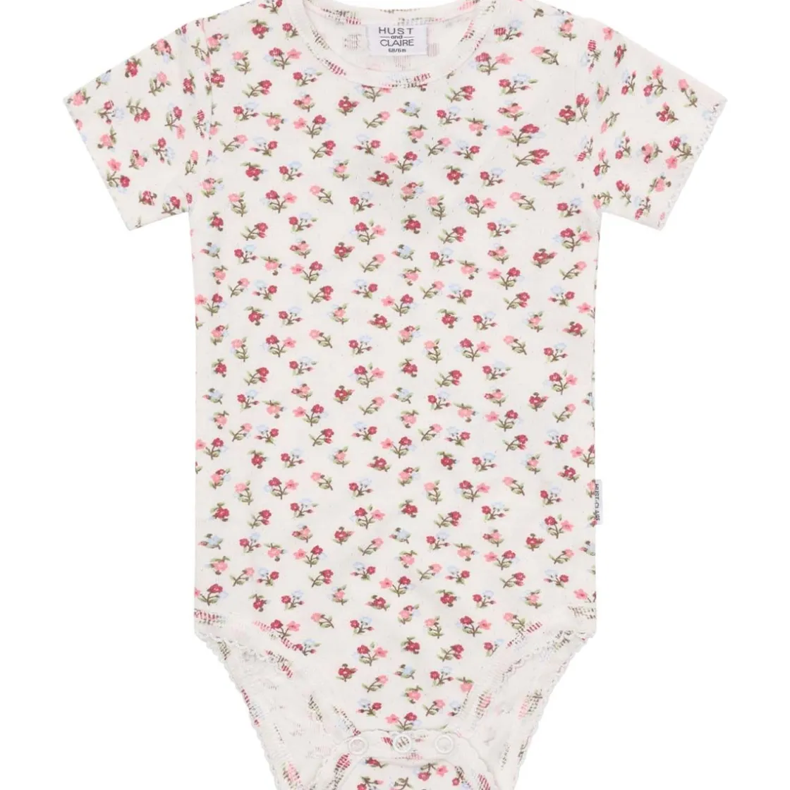 Outlet Hust and Claire Hcbri kortermet body, Ivory Kortermet Baby Jente | Bodyer Baby Jente