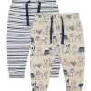 Hot Hust and Claire Hcgore 2-pack joggebukse til baby, Cement Bukser Baby Gutt