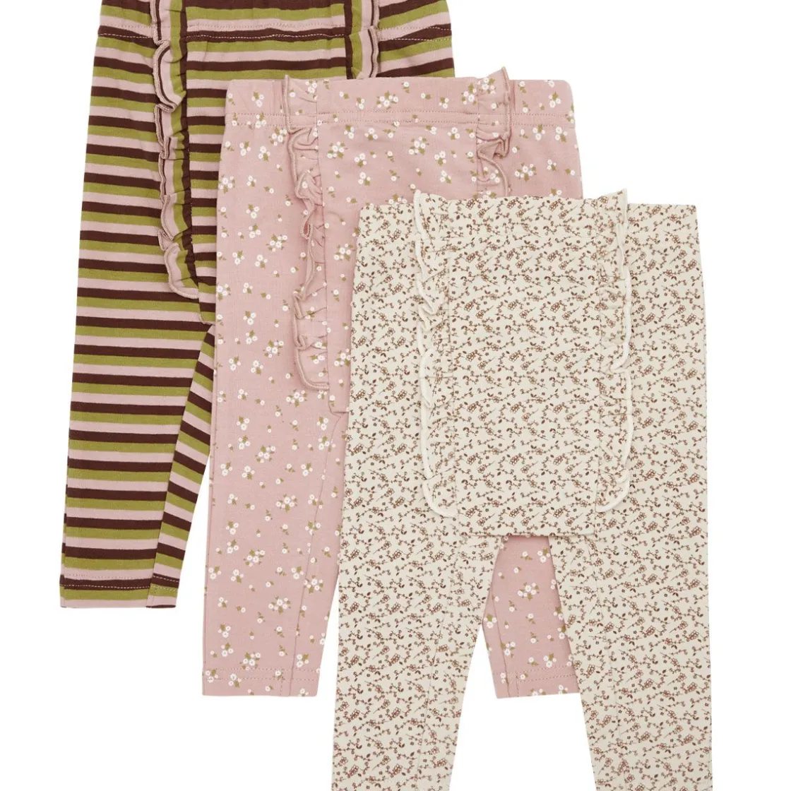 Sale Hust and Claire Liva- leggings 3-pack, Dusty Rose Bukser & Tights Baby Jente | Bukser Baby Gutt