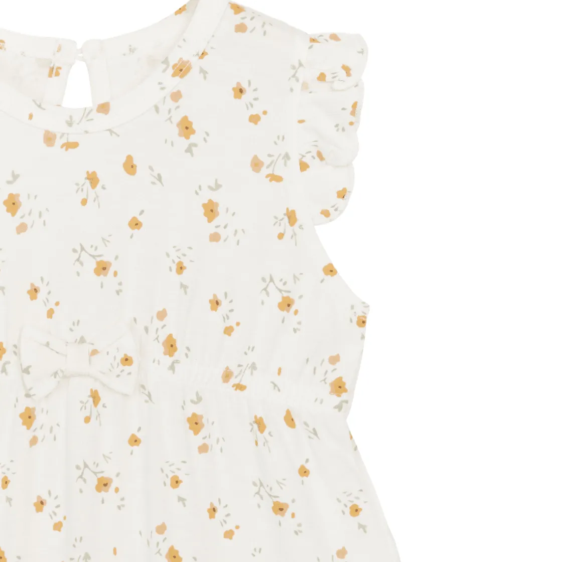 Outlet Hust and Claire Milu romper i bambus, Ivory Rompere & Jumpsuits Baby Jente | Heldresser & Pyjamaser Jente