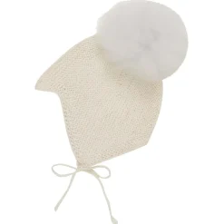 Sale babylue i alpakkaull med dusk, Off-White Vår- Og Høstluer Barn | Vår- Og Høstluer Baby