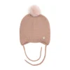 Fashion babylue i merinoull med dusk, dusty rose Vår- Og Høstluer Baby | Vinterluer Baby
