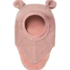 Discount Balaclava Bjørneører tovet ull, rose melange Vinterluer Barn | Vinterluer Baby