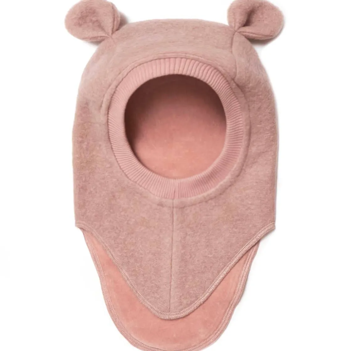 Discount Balaclava Bjørneører tovet ull, rose melange Vinterluer Barn | Vinterluer Baby