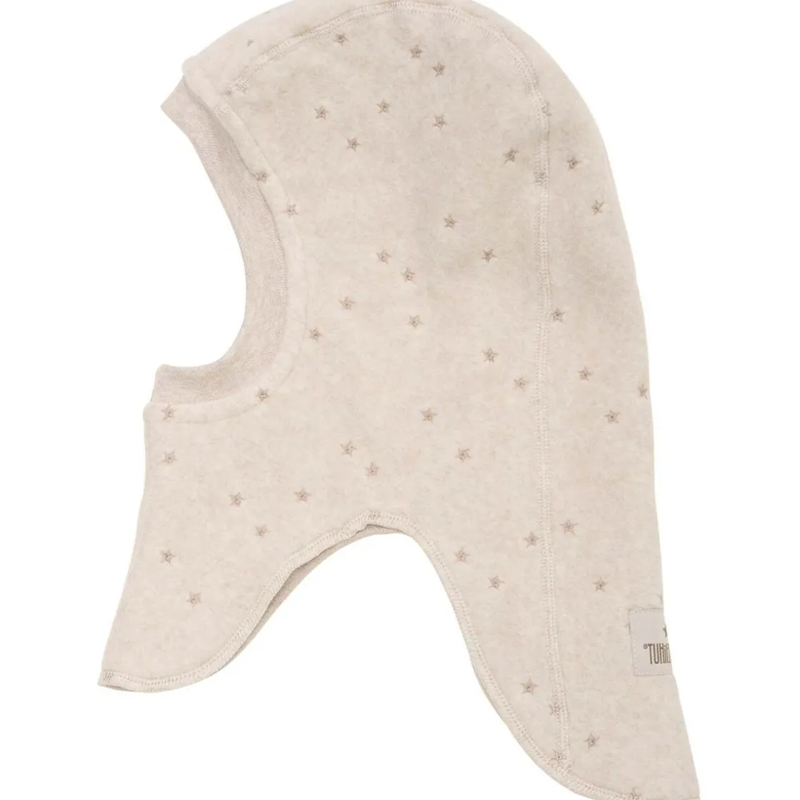 Fashion Balaclava bomullsfleece m/broderi, Camel Melange Vår- Og Høstluer Barn | Vår- Og Høstluer Baby