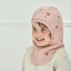 Online Balaclava bomullsfleece m/broderi, Mahogany Rose Vår- Og Høstluer Barn | Vår- Og Høstluer Baby