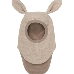 Fashion Balaclava Kaninører tovet ull, Sand Melange Vinterluer Barn | Vinterluer Baby