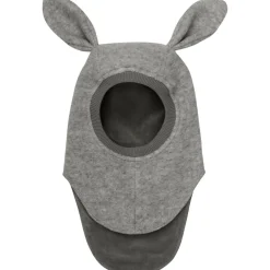 Hot Balaclava Kaninører tovet ull, M. Grey Mel Vinterluer Barn | Vinterluer Baby