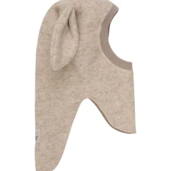 Fashion Balaclava Kaninører tovet ull, Sand Melange Vinterluer Barn | Vinterluer Baby