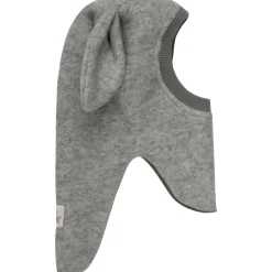 Hot Balaclava Kaninører tovet ull, M. Grey Mel Vinterluer Barn | Vinterluer Baby