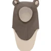 Outlet Balaclava ullfleece M. Fôr B, Brown Melange Vår- Og Høstluer Barn | Vår- Og Høstluer Baby