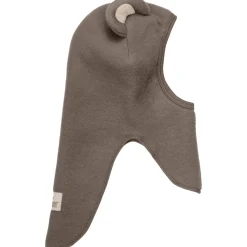 Outlet Balaclava ullfleece M. Fôr B, Brown Melange Vår- Og Høstluer Barn | Vår- Og Høstluer Baby