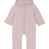 Clearance bomullsfleecedress med ører, Cloud Gray Heldresser / Kjøredresser Baby | Heldresser & Pyjamaser Jente