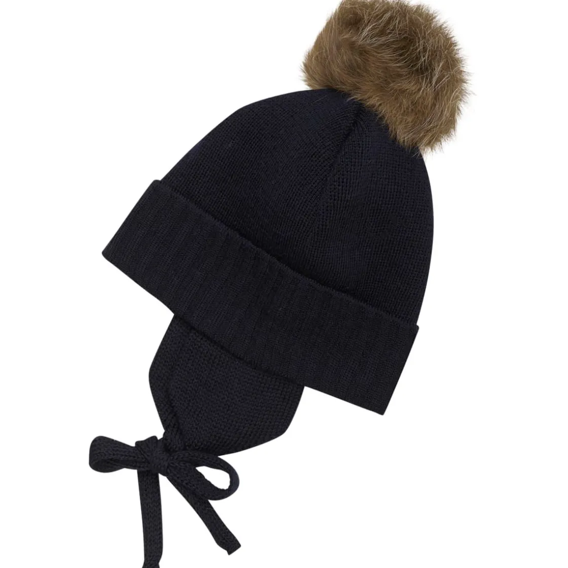Clearance Bonnet vinterlue Alpakka dusk, Dark Navy Vinterluer Baby