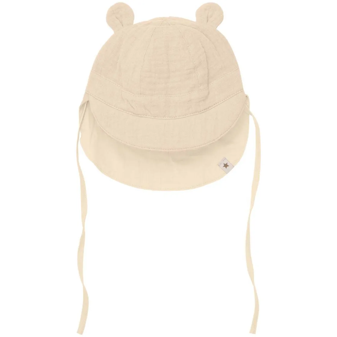 Clearance Muslin solhatt m/ører, Irish Cream Solhatter Barn | Solhatter Baby
