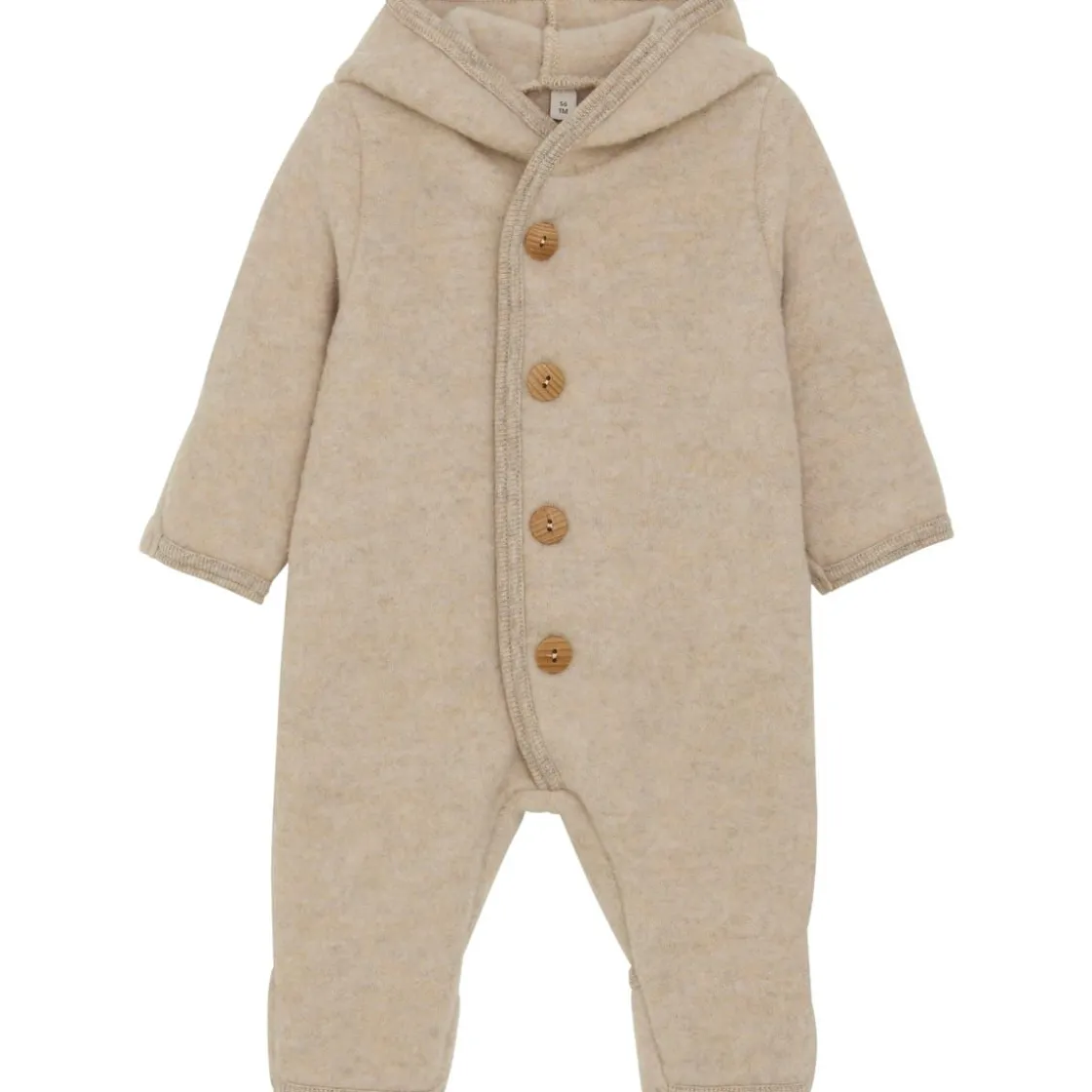 Discount Pixie ullfleecedress, Camel Melange Heldresser / Kjøredresser Baby | Heldresser & Pyjamaser Jente