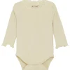 Fashion ribb body med blonder, Wood Ash Bodyer Baby Jente