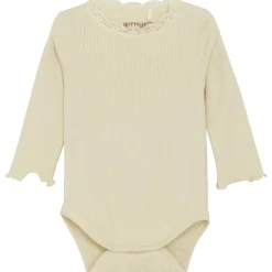 Fashion ribb body med blonder, Wood Ash Bodyer Baby Jente