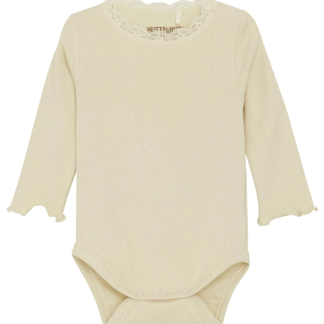 Fashion ribb body med blonder, Wood Ash Bodyer Baby Jente