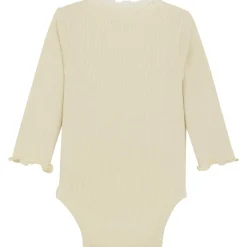 Fashion ribb body med blonder, Wood Ash Bodyer Baby Jente