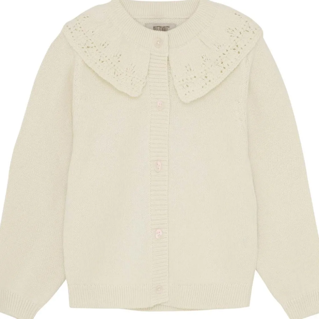 Clearance strikket cardigan til barn, Antique White Penklær Jente | Penklær Jente