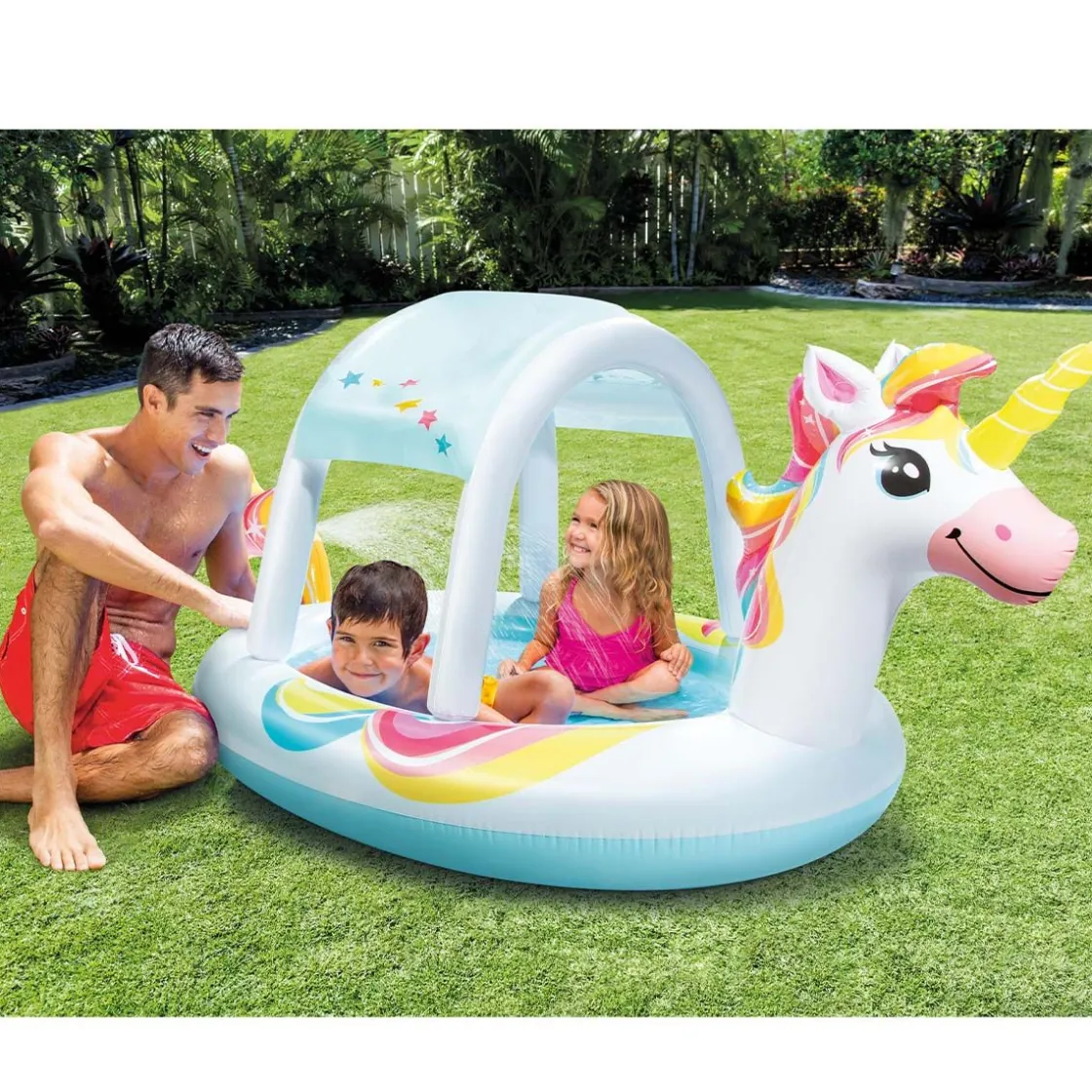 New Unicorn Spray barnebasseng, 2 år+ Vannleker