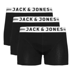 Sale Jack & Jones Mini Sense 3-pack boxer, Black/White Undertøy Gutt