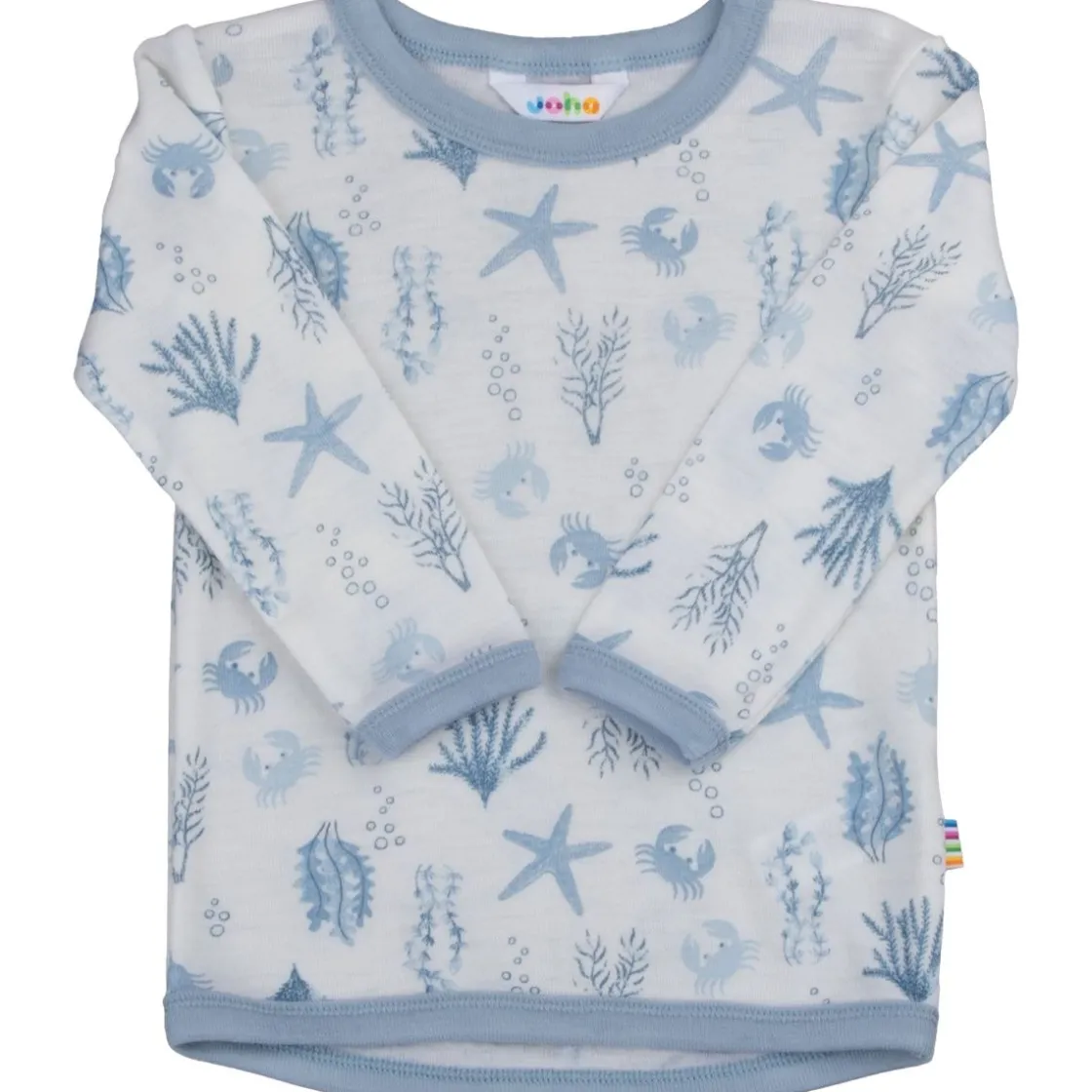 New Aqua Flora genser i sommerull, Light blue Ullgensere Gutt 3-10 År | Gensere & Overdeler Gutt