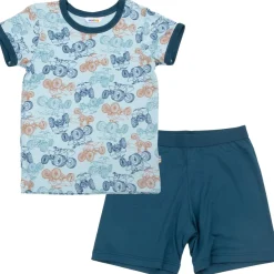 Best ATV kortermet pyjamas i bambus til barn, Blue Pyjamas Gutt 8-16 År | Pyjamaser Gutt