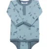 Sale Fox body i ull/bomull, Blue Ullbody Og Ullgensere Baby | Ullbodyer Baby Gutt
