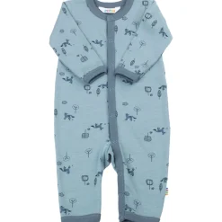 Fashion Fox heldress i ull/bomull, Blue Ulldresser & Ullpyjamaser Baby | Heldresser & Pyjamaser Gutt
